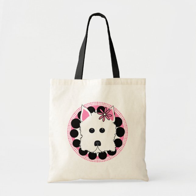Bolsa Tote Menina de Westie (Frente)