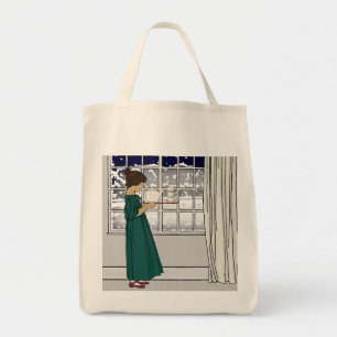 Bolsa Tote menina do chá do 1920 (mantimento) Totebag