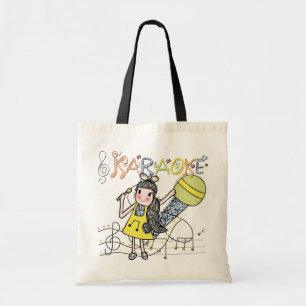 Bolsa Tote Menina do karaoke