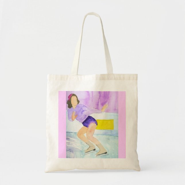 Bolsa Tote Menina do patinador (Frente)