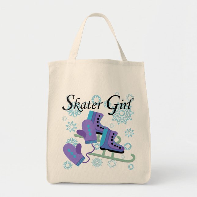 Bolsa Tote Menina do patinador (Frente)