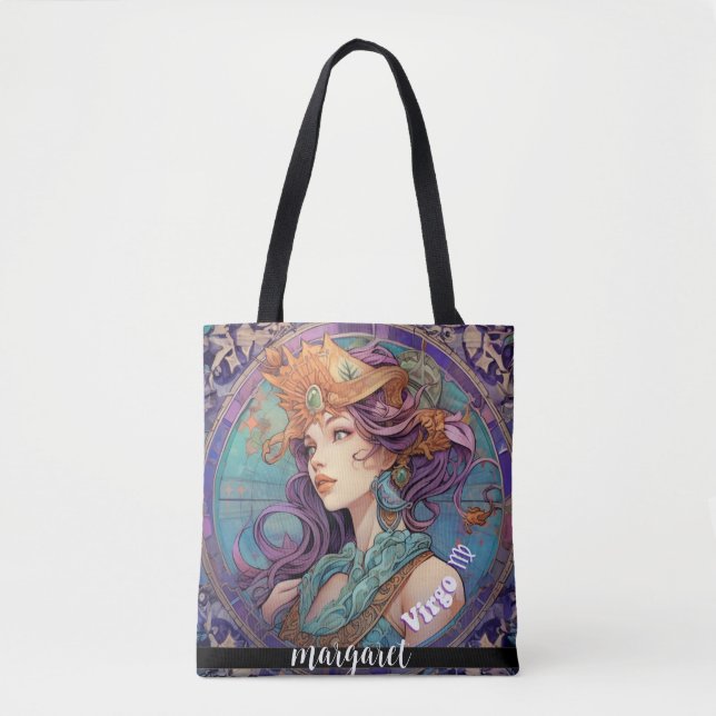 Bolsa Tote Menina do Signo de Virgem  (Frente)