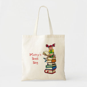 Bolsa Tote Menina em livros