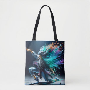 Bolsa Tote Menina Fantasia Dançando Jovem e Fofa