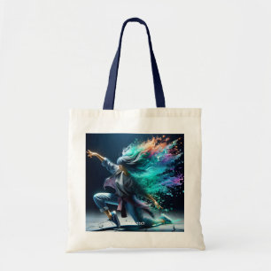 Bolsa Tote Menina Fantasia Dançando Jovem e Fofa