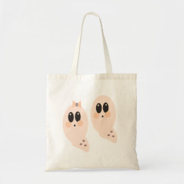 Bolsa Tote Menina Fantasma Retrô Halloween Doces ou Travessur