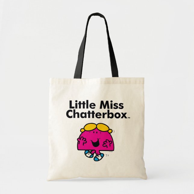 Bolsa Tote Menina | Menina Chatterbox é Tão Chatterbox (Frente)