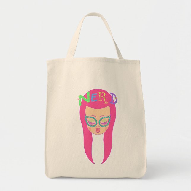 Bolsa Tote Menina Nerdy (Frente)