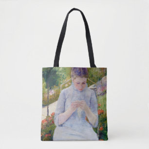 Bolsa Tote Menina no Jardim, Mary Cassatt