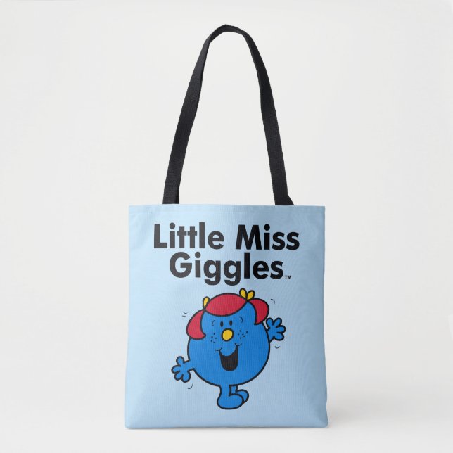 Bolsa Tote Menina | Pequena Senhorita Giggles Gosta De Rir (Frente)