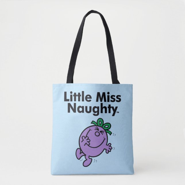 Bolsa Tote Menina | Pequena Senhorita Naughty é Tão Nojenta (Frente)