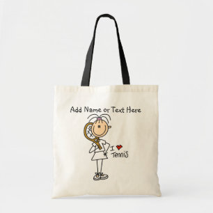 Bolsa Tote Menina personalizada eu amo a sacola do tênis