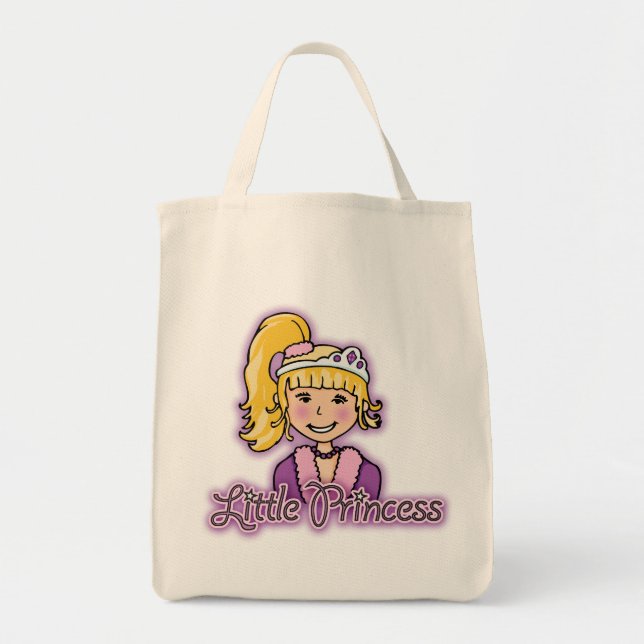 Bolsa Tote Menina princesa loira  (Frente)