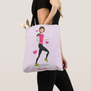 Bolsa Tote Menina Que Adora Fazer Ilustração Com Nome
