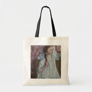 Bolsa Tote Menina que arranja seu cabelo, 1886 (óleo em