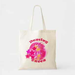 Bolsa Tote Menina Rosa Bonita, Rainha Dançante da Bola de Dis