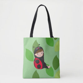 Bolsa Tote Menina Vermelha, roupa de damybug