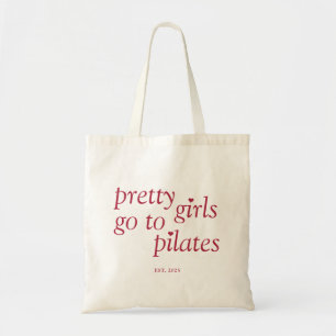 Bolsa Tote Meninas Bonitas Vão Para Pilates Estilo Personaliz