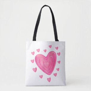 Bolsa Tote Meninas do Dia de os namorados do Hearts Kids