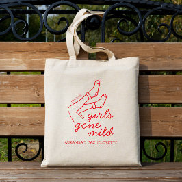 Bolsa Tote Meninas Ficaram Ligeiras Mão Vermelha Chic Desenha