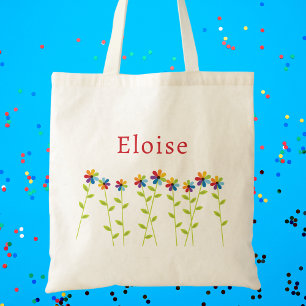 Bolsa Tote Meninas Fofo Colorido Arco-íris Caprichoso Moderno