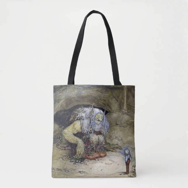 Bolsa Tote “Menino com Troll” por John Bauer (Frente)