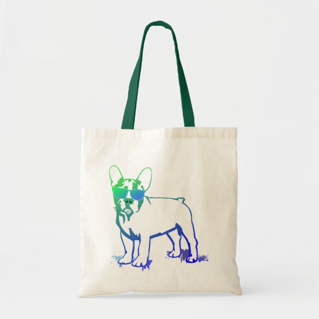 Bolsa Tote Menino de Bulldog Francês mais legal (Frente)