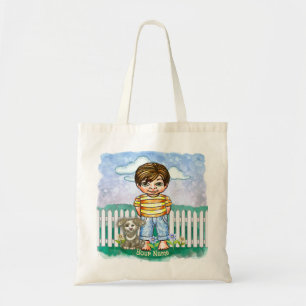Bolsa Tote Menino e Cachorro 