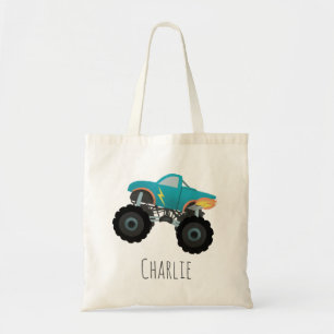Bolsa Tote Meninos, bonitos e modernos, Blue Truck Kids