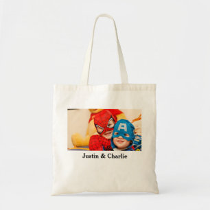 Bolsa Tote Meninos bonitos meninas foto presentes da família