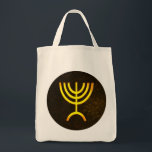 Bolsa Tote Menorah Flame<br><div class="desc">Uma renderização digital da menorah judaica de sete ramificações (hebraico: מְ נ וֹ ה ‎). A menorah de sete ramificações, usada no santuário portátil montado por Moisés na selva e, mais tarde, no Templo em Jerusalém, tem sido símbolo do judaísmo desde a Antiguidade e é o emblema no casaco de...</div>