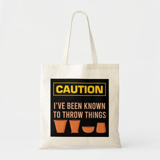 Bolsa Tote Mens Caution I Known To Threads Things Clay S (Frente)