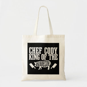 Bolsa Tote Mens Chef Cody é o rei do Grillin CHURRASCO Barbec