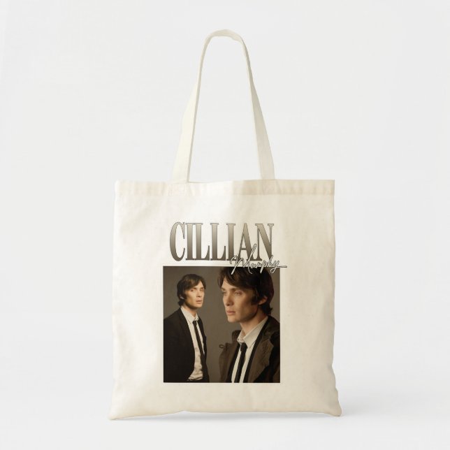 Bolsa Tote Mens Funny Cillian Murphy Natal (Frente)