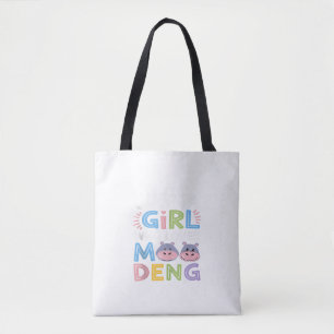 Bolsa Tote Mens MooDeng Apenas Uma Rapariga Que Ama Moo Deng