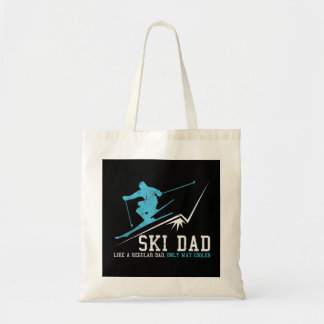 Bolsa Tote Mens Ski Pai Engraçado Inverno Esportivo Esquiando