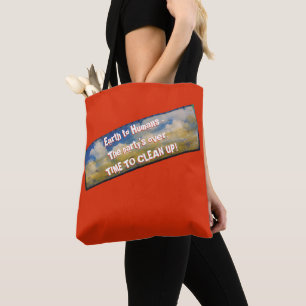 Bolsa Tote Mensagem da Terra