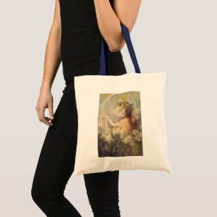 Bolsa Tote Mensagem de Angel de George Swather, Vintage Art