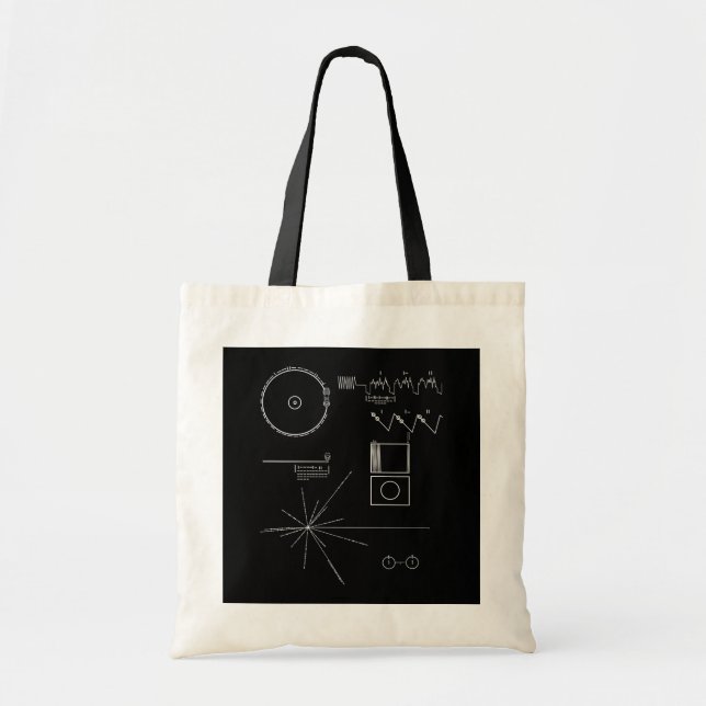 Bolsa Tote Mensagem do explorador (Frente)