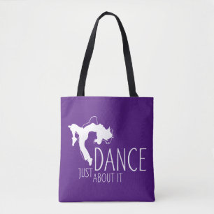 Bolsa Tote Mensagem Engraçada - Apenas Dance Sobre Isso 2