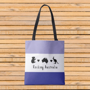 Bolsa Tote Mensagem personalizada do Dia da Austrália