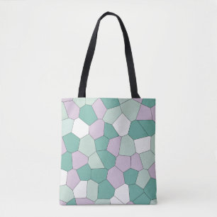 Bolsa Tote Menta e Violeta