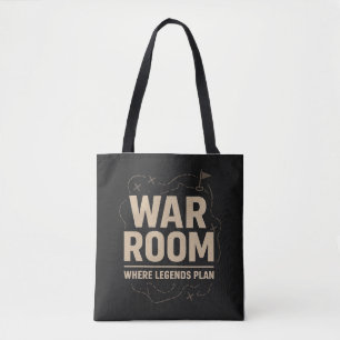 Bolsa Tote Mentalidade de Sala de Guerra — Foco, Estratégia e