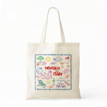 Mentalmente na Itália Tote Bag - Verão estético