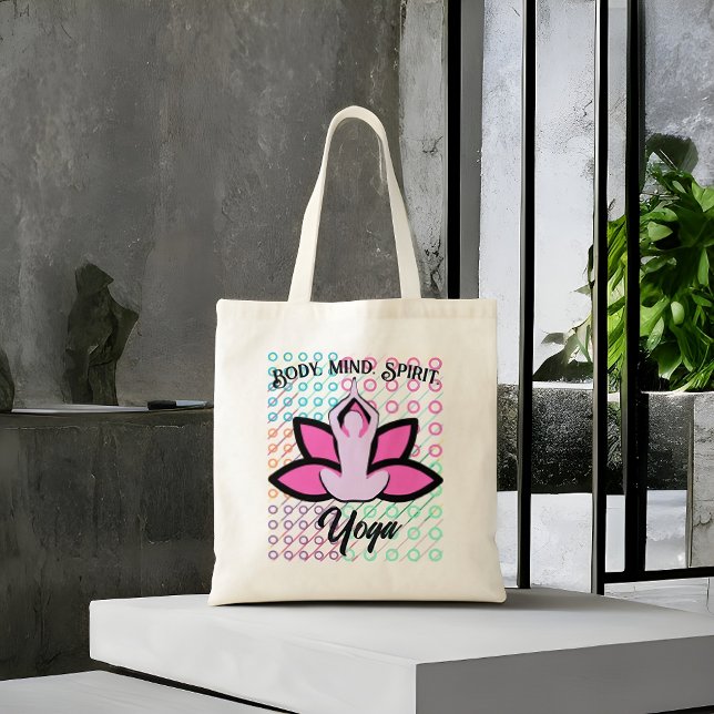 Bolsa Tote MENTE CORPORAL ESPIRIT YOGA Mãe Grocery (Criador carregado)