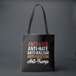 Bolsa Tote Mentiras Anti-Trump Ódio e Fascismo resistem anti-<br><div class="desc">Mentiras Anti-Trump Ódio e Fascismo Resistem Anti-Trump 86 45</div>