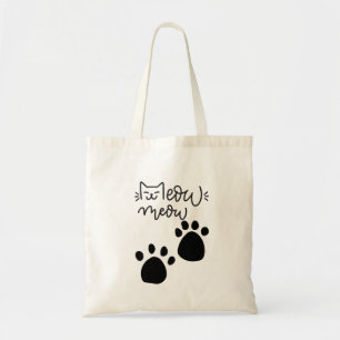 Bolsa Tote MEOW MEOW CAT LOVERS DESIGN #CatLady #FelineFashio