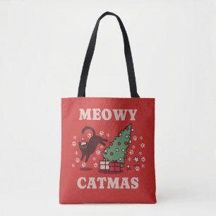 Bolsa Tote Meowy Catmas