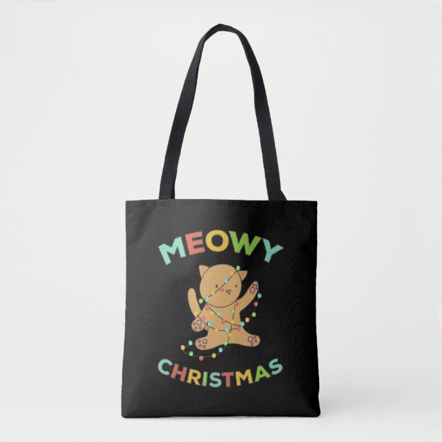 Bolsa Tote Meowy Christmas (Frente)
