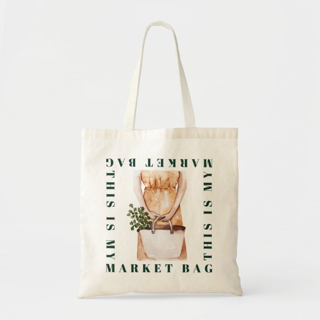 Bolsa Tote Mercado, Cultivaria Vegetais (Frente)